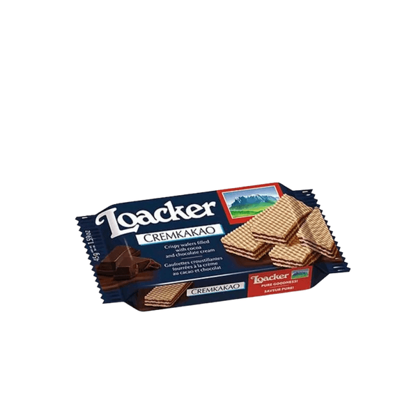 Biscoito Loacker Wafer Mini Cremkakao 45g